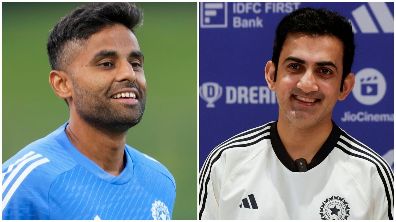 <div class="paragraphs"><p>Suryakumar Yadav(L),&nbsp;Gautam Gambhir(R)</p></div>